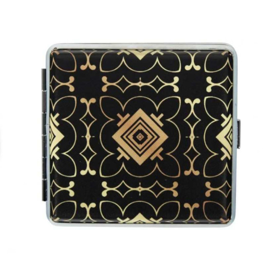 Arany mintás fém cigarettatárca, 20 szál cigarettának - 6