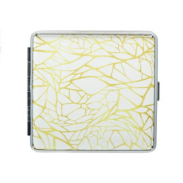 Arany mintás fém cigarettatárca, 20 szál cigarettának - 7