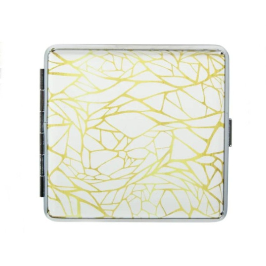 Arany mintás fém cigarettatárca, 20 szál cigarettának - 7