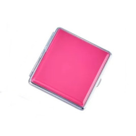 Rózsaszín fém cigarettatárca, 20 szál cigarettának - 2