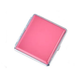 Rózsaszín fém cigarettatárca, 20 szál cigarettának - 3