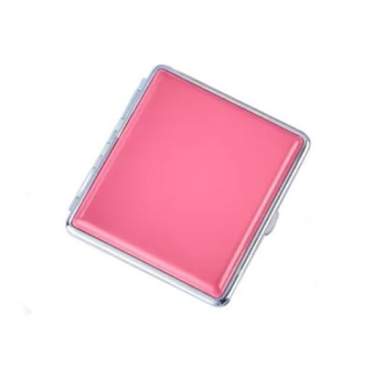 Rózsaszín fém cigarettatárca, 20 szál cigarettának - 3