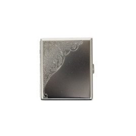 Cigaretta tárca króm színű 18 szál cigaretta részére - Reneszánsz mintával