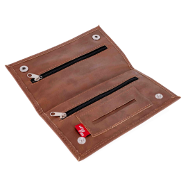 Wild Fire dohánytárca sötét barna színű műbőrből 