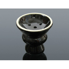 Kerámia dohánytölcsér – fekete - 5.2 cm