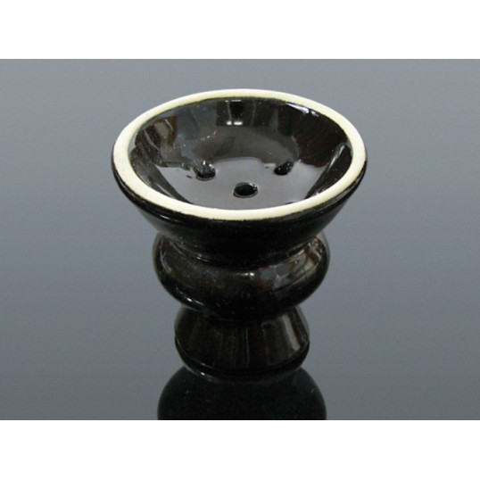 Kerámia dohánytölcsér – fekete - 5.2 cm