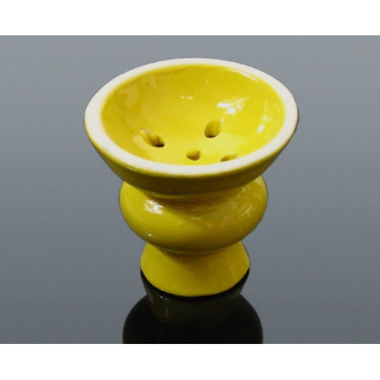 Kerámia dohánytölcsér – Sárga - 5.2 cm
