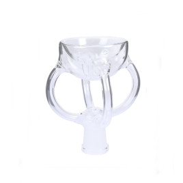 Üveg Vízipipa Tál – Átlátszó -12,5 cm