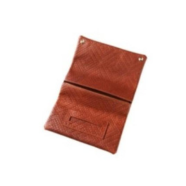 Angelo dohánytárca, barna színű bőrből - fonott hatású