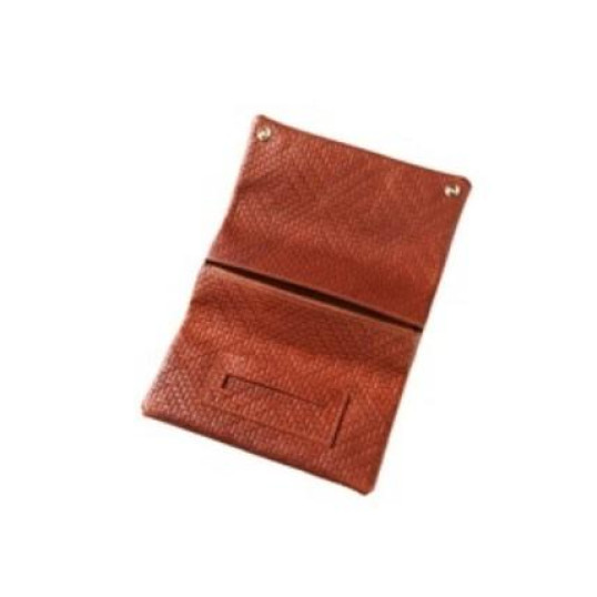 Angelo dohánytárca, barna színű bőrből - fonott hatású