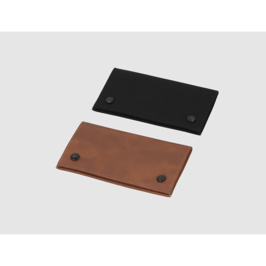 Angelo finomvágású dohánytartó tárca, kívül patentkapcsokkal, 3 cipzárral és 1 zsebbel, 2 szín, egész tálca