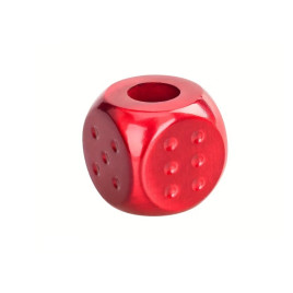 Fémből készült dobókocka formájú cigaretta eloltó - csikkölő - piros 