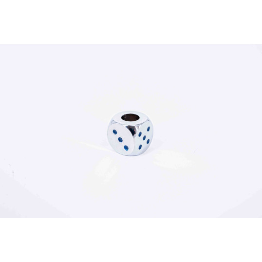 Dobókocka alakú fémből készült csikkölő - Ezüst színű