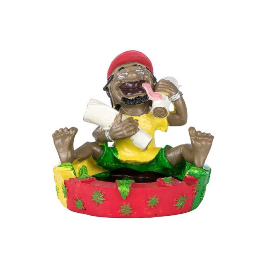 Színes rasta kerámia hamutartó