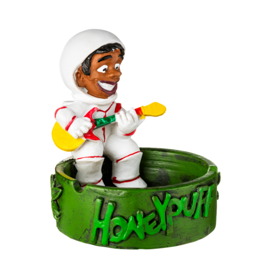 Ülő Rasta ember űrhajós ruhában - kerámia hamutál