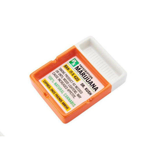 Kerámia hamutartó- narancssárga és fehér