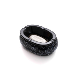 Padonio vonalrajzos kerámia hamutartó - fekete - 2-OUTLET