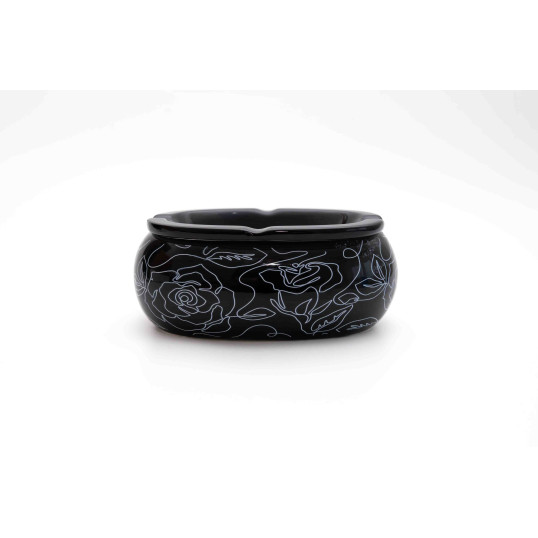 Padonio vonalrajzos kerámia hamutartó - fekete - 2-OUTLET