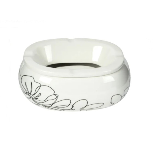 Padonio vonalrajzos kerámia hamutartó - fehér - 1