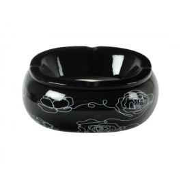 Padonio vonalrajzos kerámia hamutartó - fekete - 2