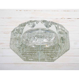 Faro Diamonds kristály szivar hamutartó - ezüstszínű, gyámánt mintás