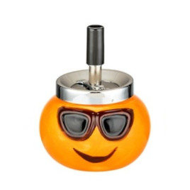 Angelo pörgős vihar hamutartó-  emoji - napszemüveges, laza mosolyú