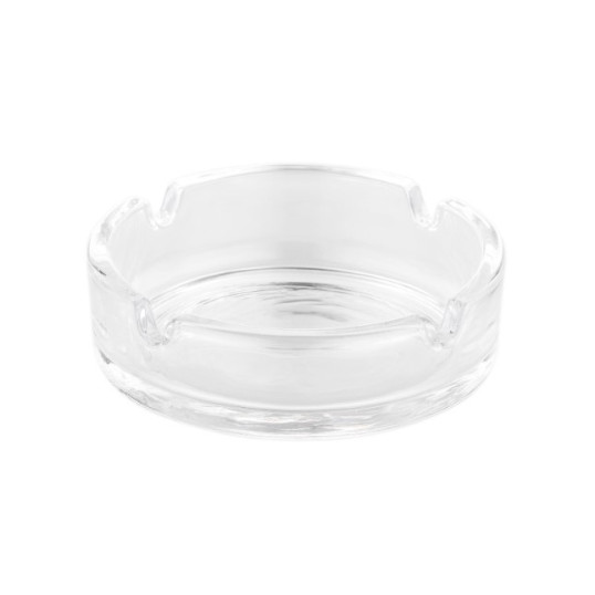 Átlátszó üveg hamutartó