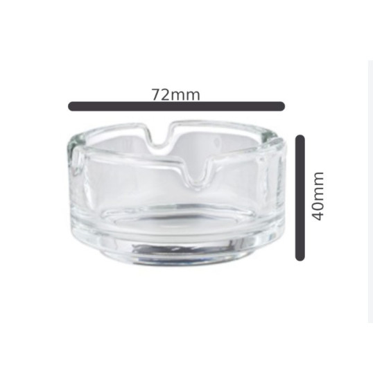 Üveg cigaretta hamutartó 4 vájattal, 72 mm, vegyes színekben - 6 db / doboz