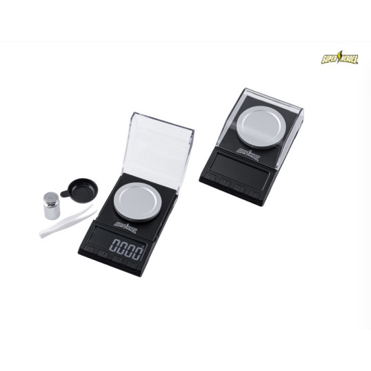 Super Heroes digitális zsebmérleg 0,001–50 g – fekete/ezüst
