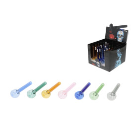 Super Heroes 12 cm üveg olajpipa – füstszínű