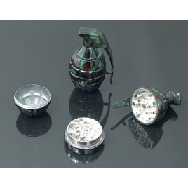 3 részes fém dohányőrlő - gránát formájú