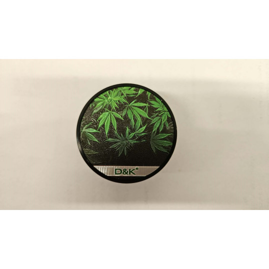 3 részes fém marihuna levél mintás dohányőrlő - 1