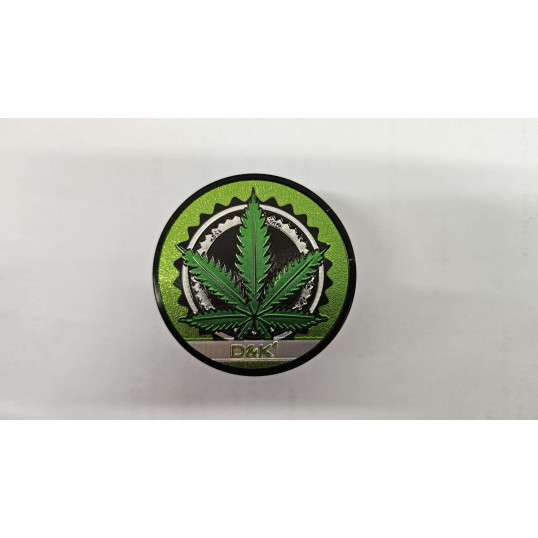 3 részes fém marihuna levél mintás dohányőrlő - 2