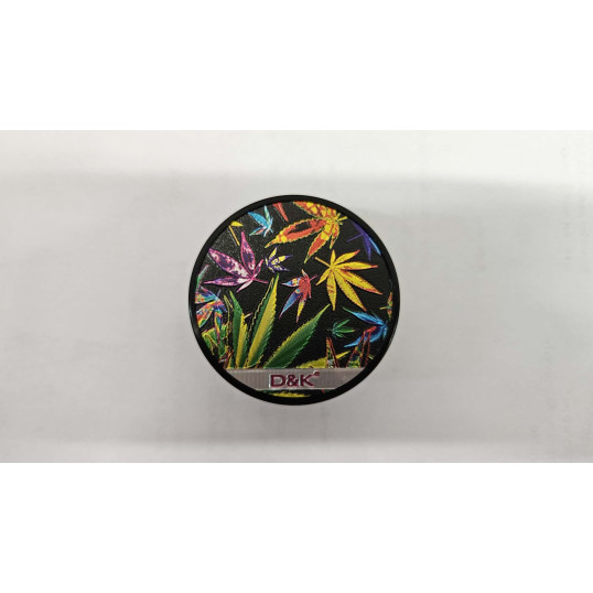 3 részes fém marihuna levél mintás dohányőrlő - 4