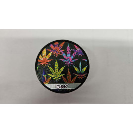 3 részes fém marihuna levél mintás dohányőrlő - 5