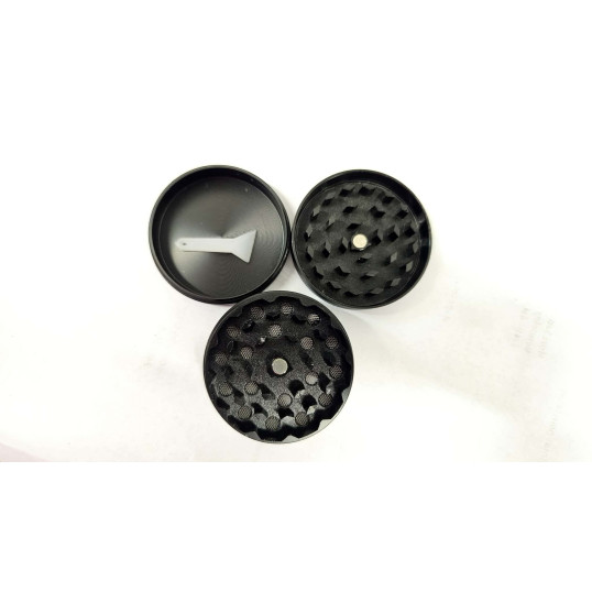 3 részes fém marihuna levél mintás dohányőrlő - 4