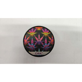 3 részes fém marihuna levél mintás dohányőrlő - 6