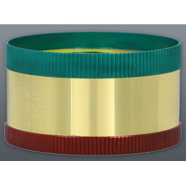 3 részes fém rasta figura mintás dohányőrlő - 1