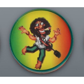 3 részes fém rasta figura mintás dohányőrlő - 2