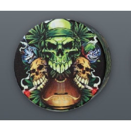 4 részes fém koponya mintás dohányőrlő - 4