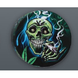 4 részes fém koponya mintás dohányőrlő - 6