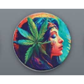 4 részes fém színes maruhana levél és arc mintás dohányőrlő - 4