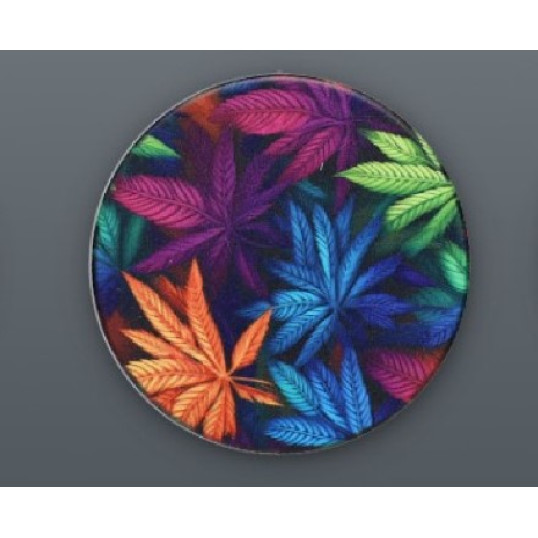 4 részes fém színes maruhana levél és arc mintás dohányőrlő - 5