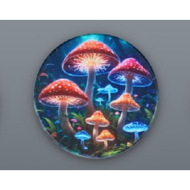 4 részes fém színes gomba és asztonauta mintás dohányőrlő - 5