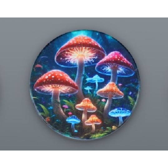 4 részes fém színes gomba és asztonauta mintás dohányőrlő - 5