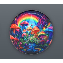 4 részes fém színes gomba és asztonauta mintás dohányőrlő - 6