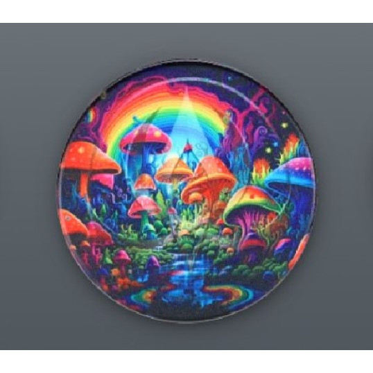 4 részes fém színes gomba és asztonauta mintás dohányőrlő - 6