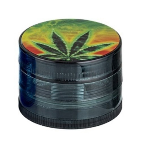 Dreamliner műanyag dohányőrlő 4 részes - Fekete színű