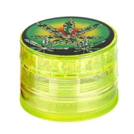 Dreamliner műanyag dohányőrlő 4 részes - Neonzöld színű