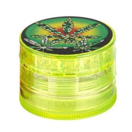 Dreamliner műanyag dohányőrlő 4 részes - Neonzöld színű